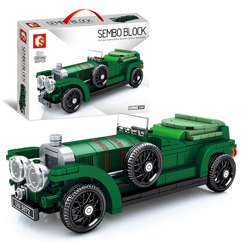 Sembo - Classic Passion Car Building Blocks - 357+ Pcs - Green