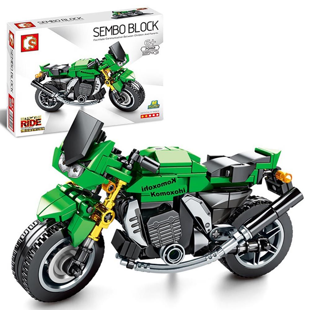 Sembo - Komoxohi Scooter Building Blocks - 227+ Pcs - Green