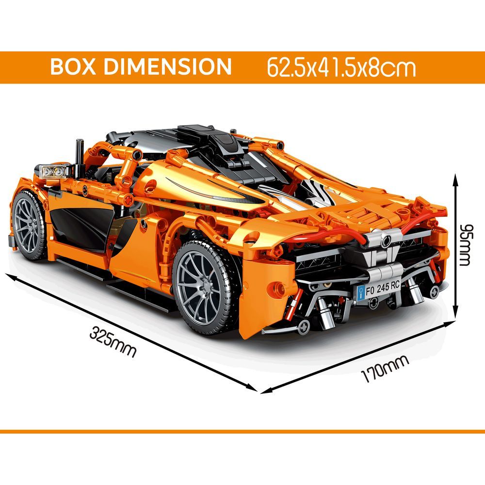 Sembo 8602 - Sport 919 Car Building Blocks - 950 Pcs -Orange