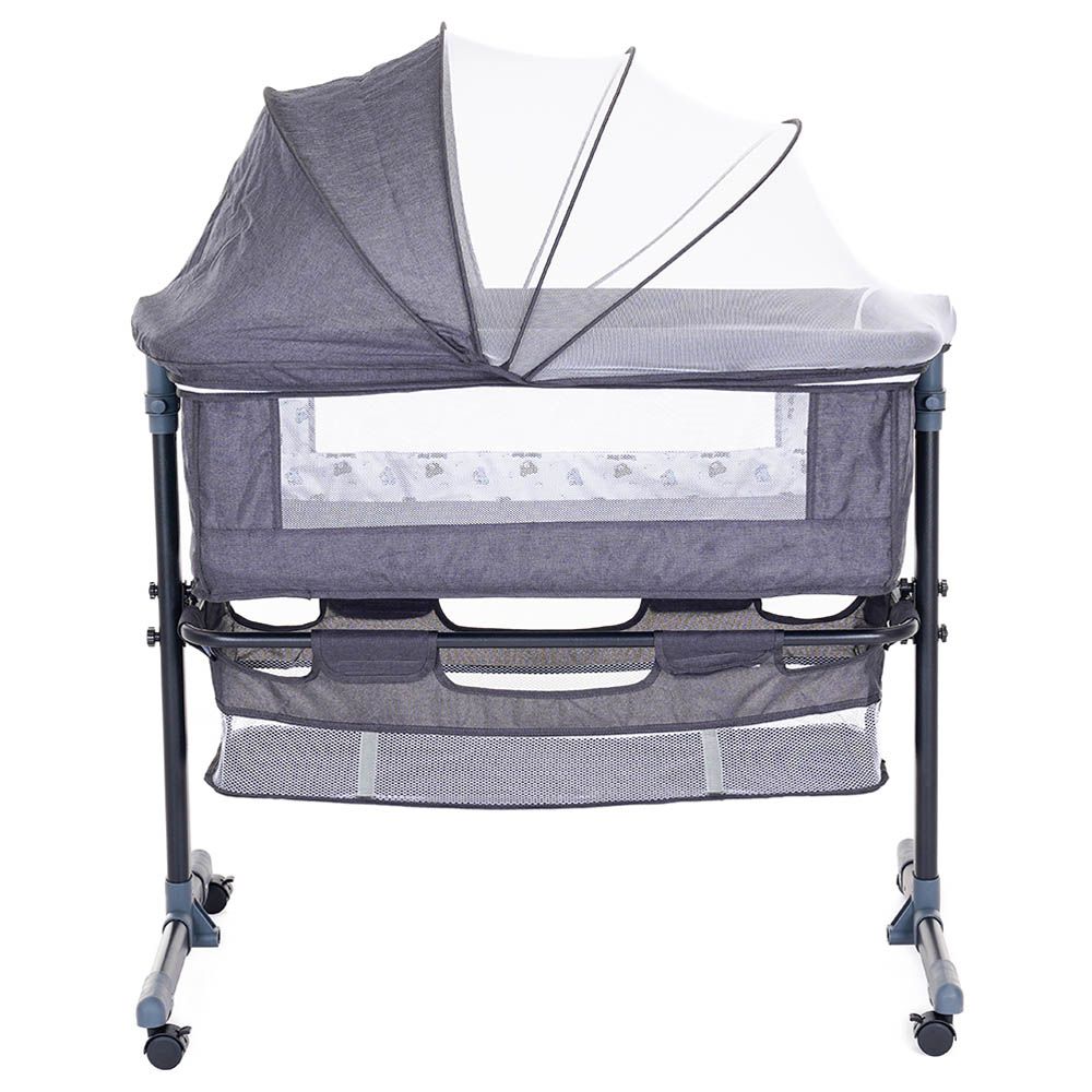 Uniqoo - Tita T Modern Travel Baby Bed - Dark Blue