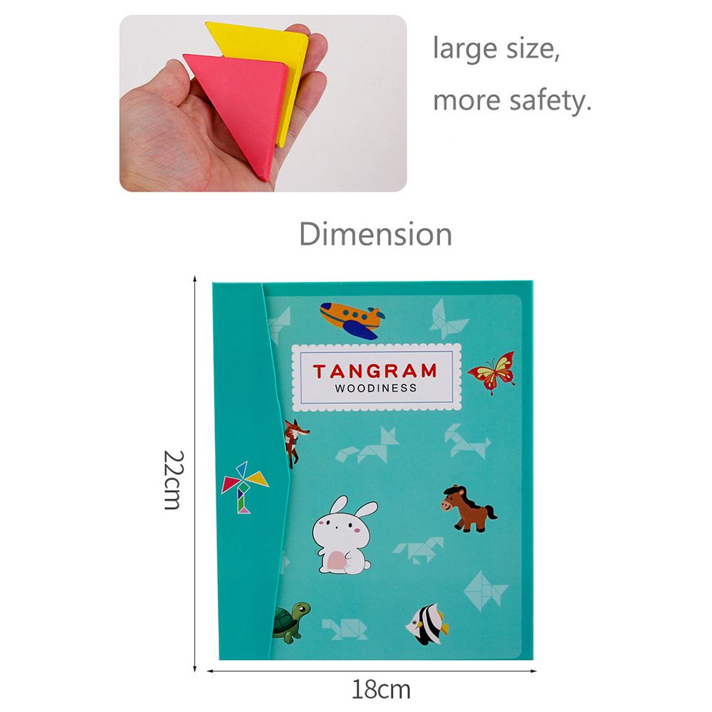 Uniqoo - Magnetic Tangram Educational Toys 7Pcs-Set