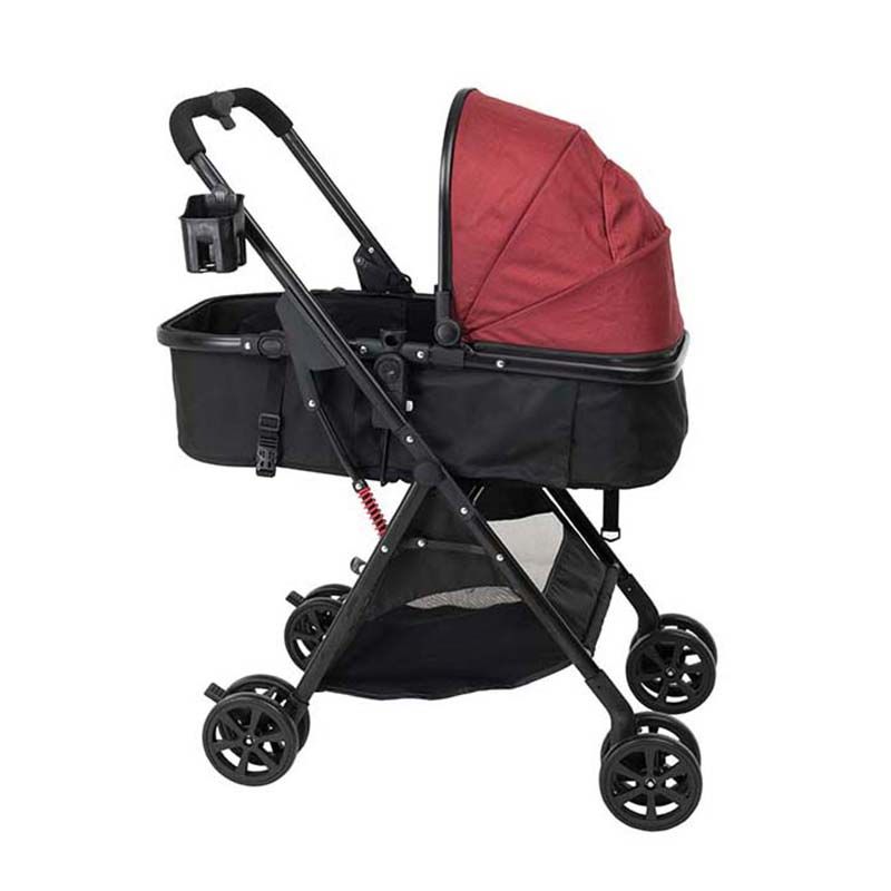 UNIQOO - 5 Portable Pram - Red