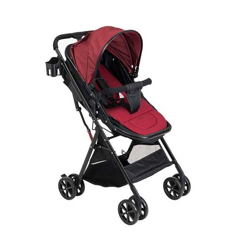 UNIQOO - 5 Portable Pram - Red