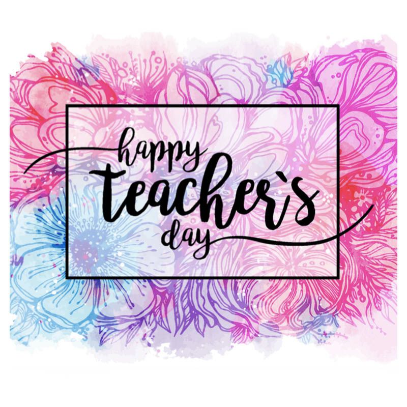 Pinak - Happy Teacher's Day Floral Card