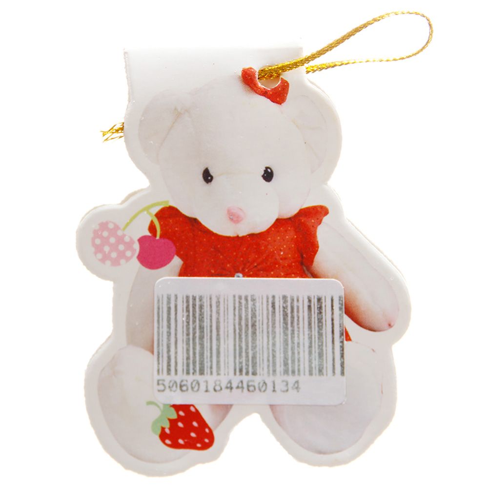 Pinak - White Teddy In Red Tag