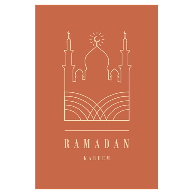 Pinak - Ramadan Card - A6 Card - Orange