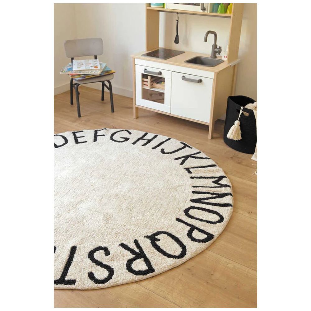 Lorena Canals - Washable Rug Round ABC Natural