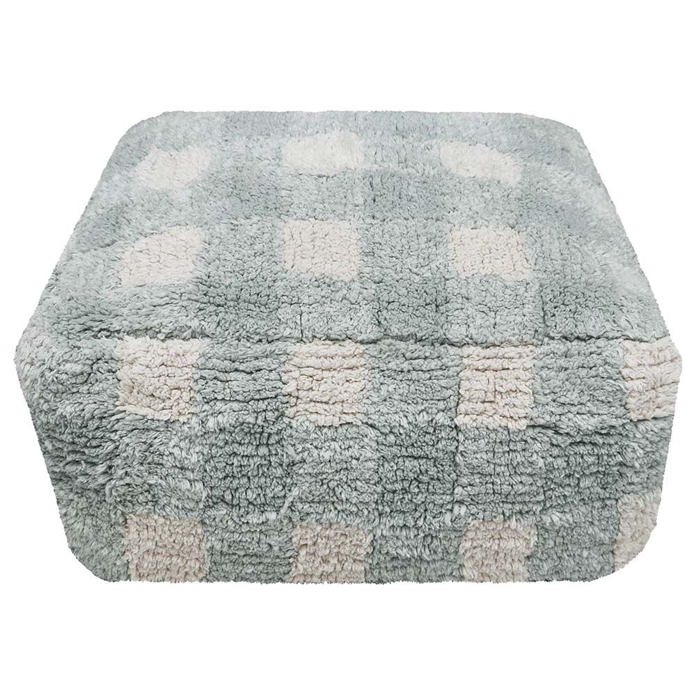 Lorena Canals - Pouf Vichy - Blue Sage