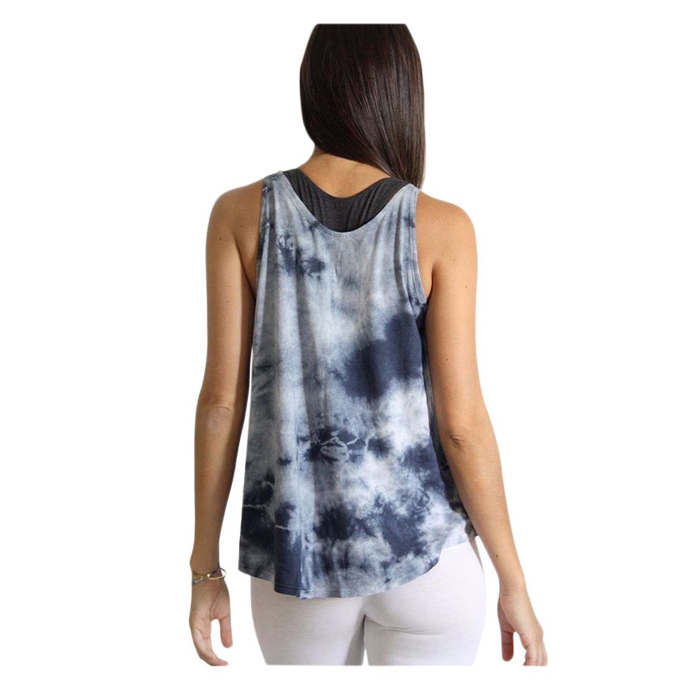 Rumi - Sun Air Flared Tank Shibori - Midnight