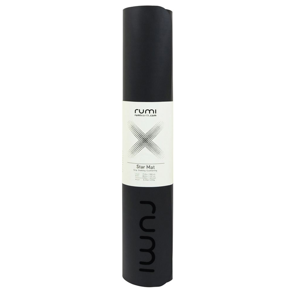 Rumi Earth - Star Yoga Mat - Black