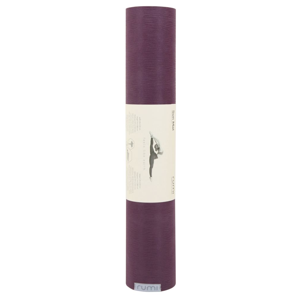 Rumi Earth - Sun Yoga Mat - Dark Plum 