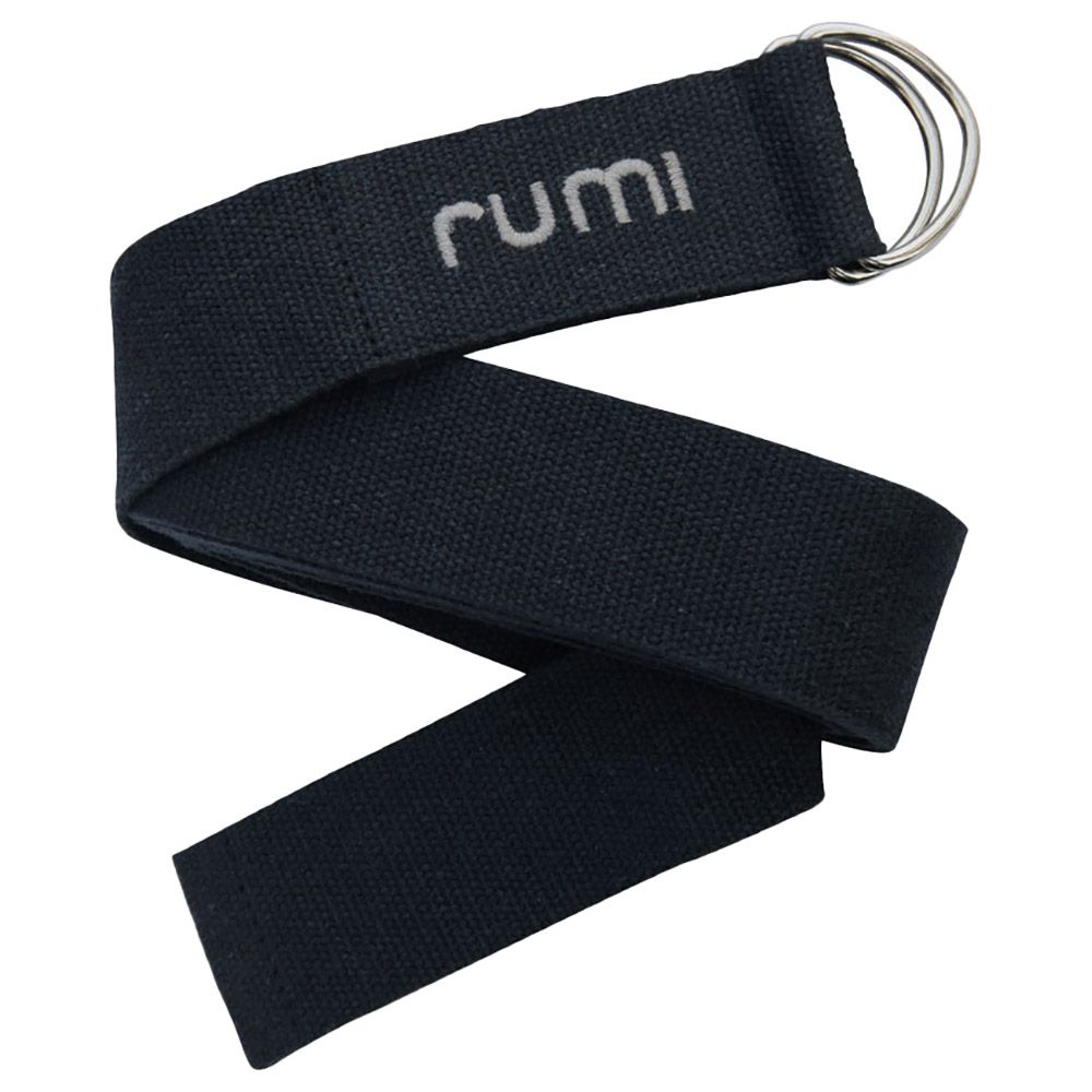 Rumi - Yoga Strap D-Ring Cotton 8 feet - Graphite