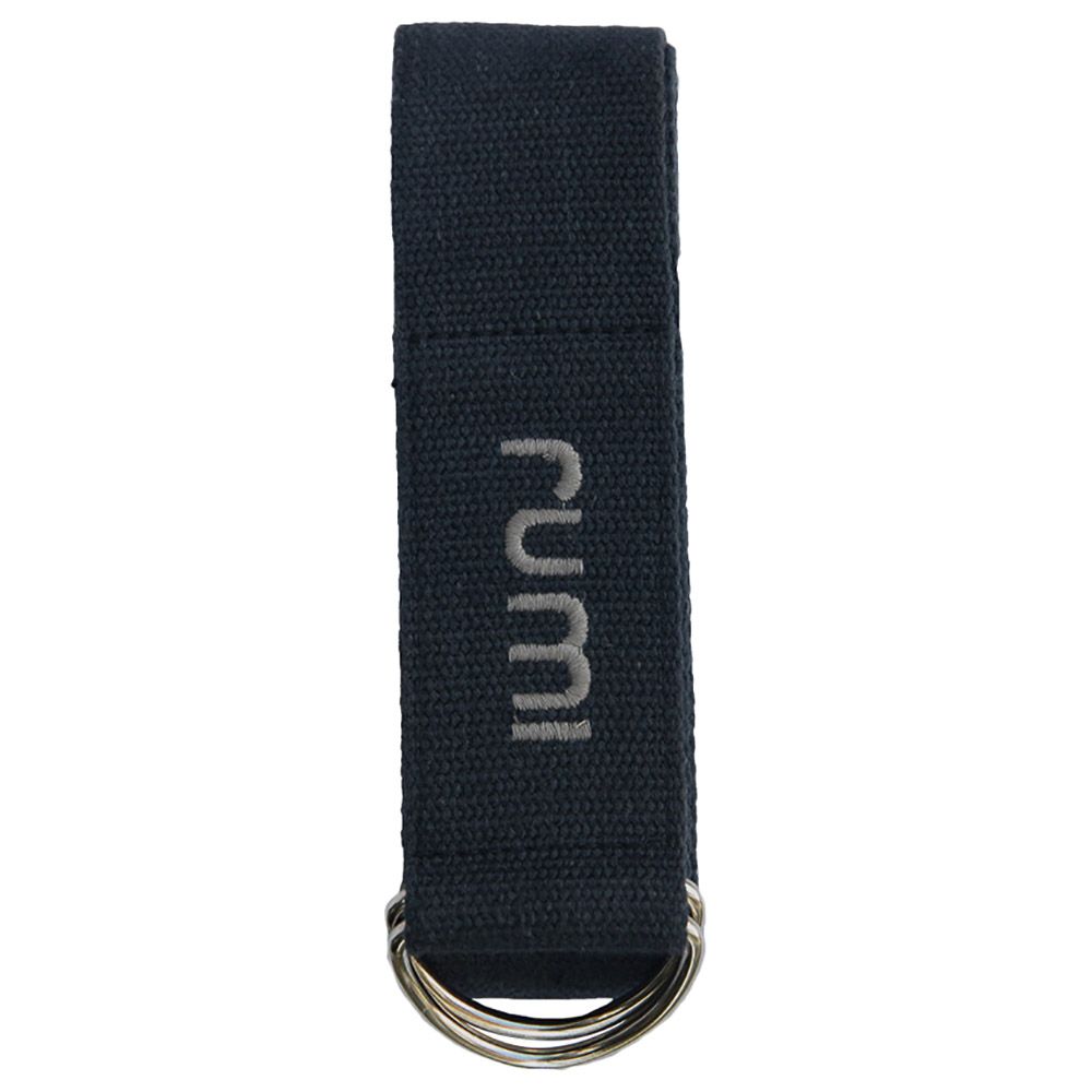 Rumi - Yoga Strap D-Ring Cotton 8 feet - Graphite