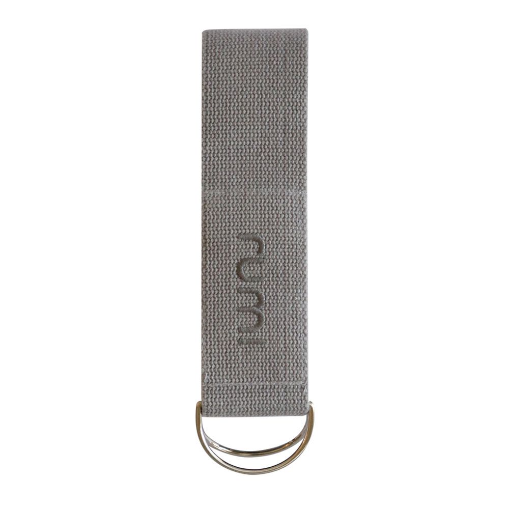 Rumi Earth - D-Ring Cotton Yoga Strap 8" - Stone