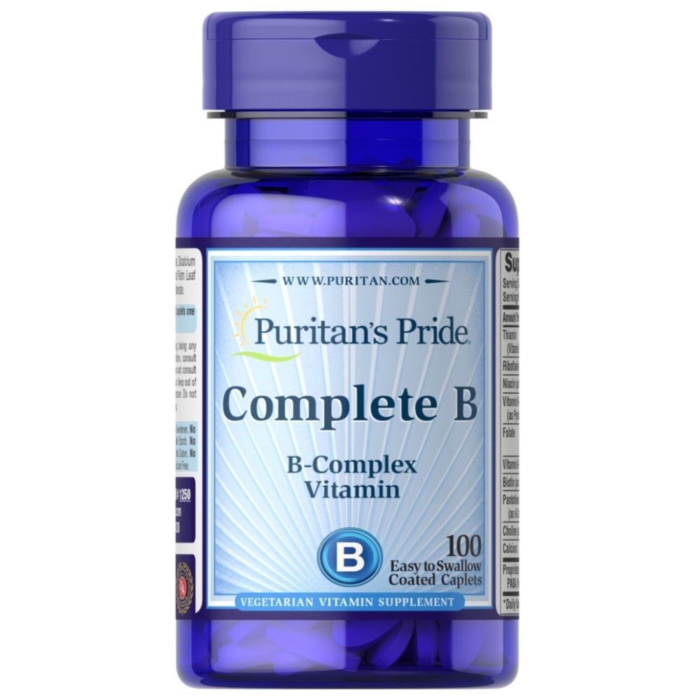 Puritan Pride - Complete B Vitamin Supplements - 100 Tablets