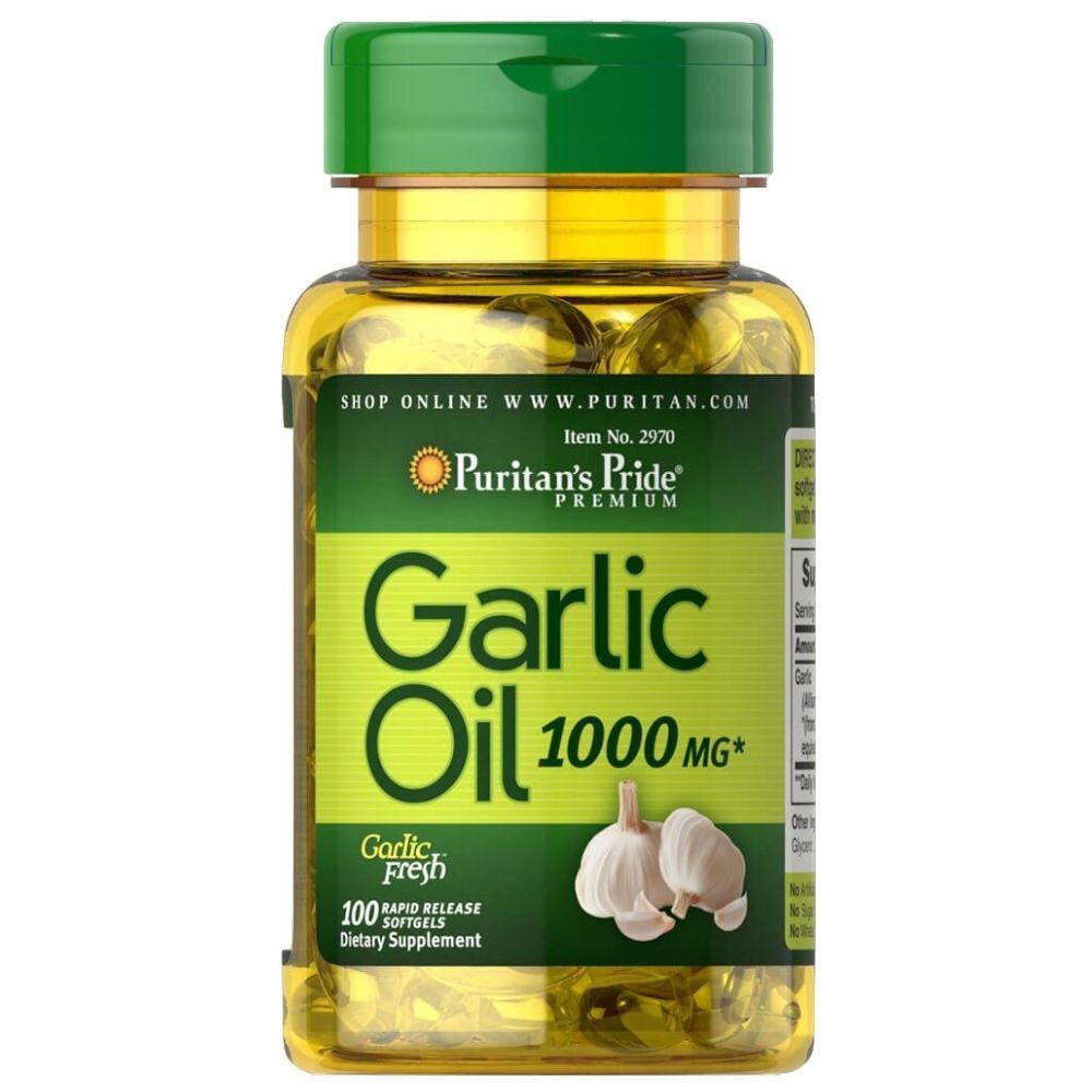 Puritan Pride - Garlic Oil 1000mg Rapid Release 100 Softgels