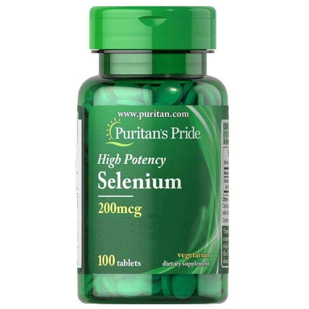 Puritan Pride - Selenium Dietary Supplements 200mcg - 100 Tablets