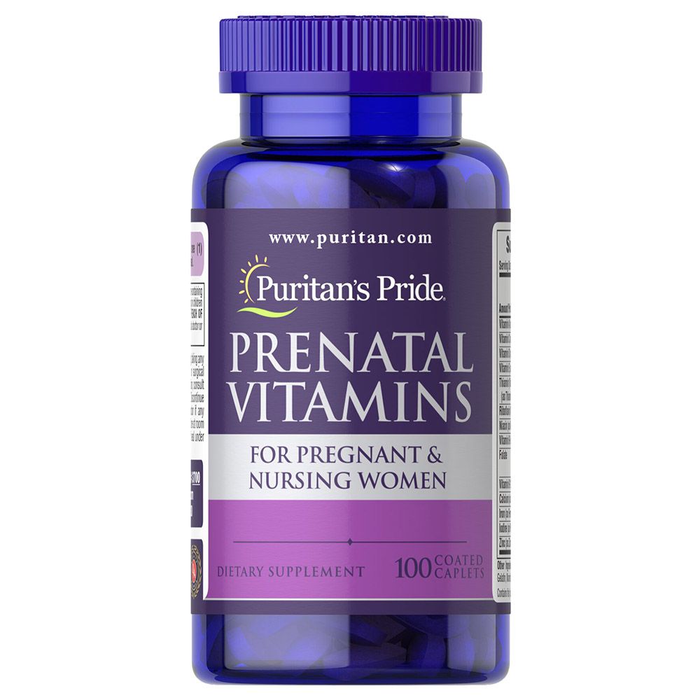 Puritan Pride - Prenatal Vitamins 100 Caplets