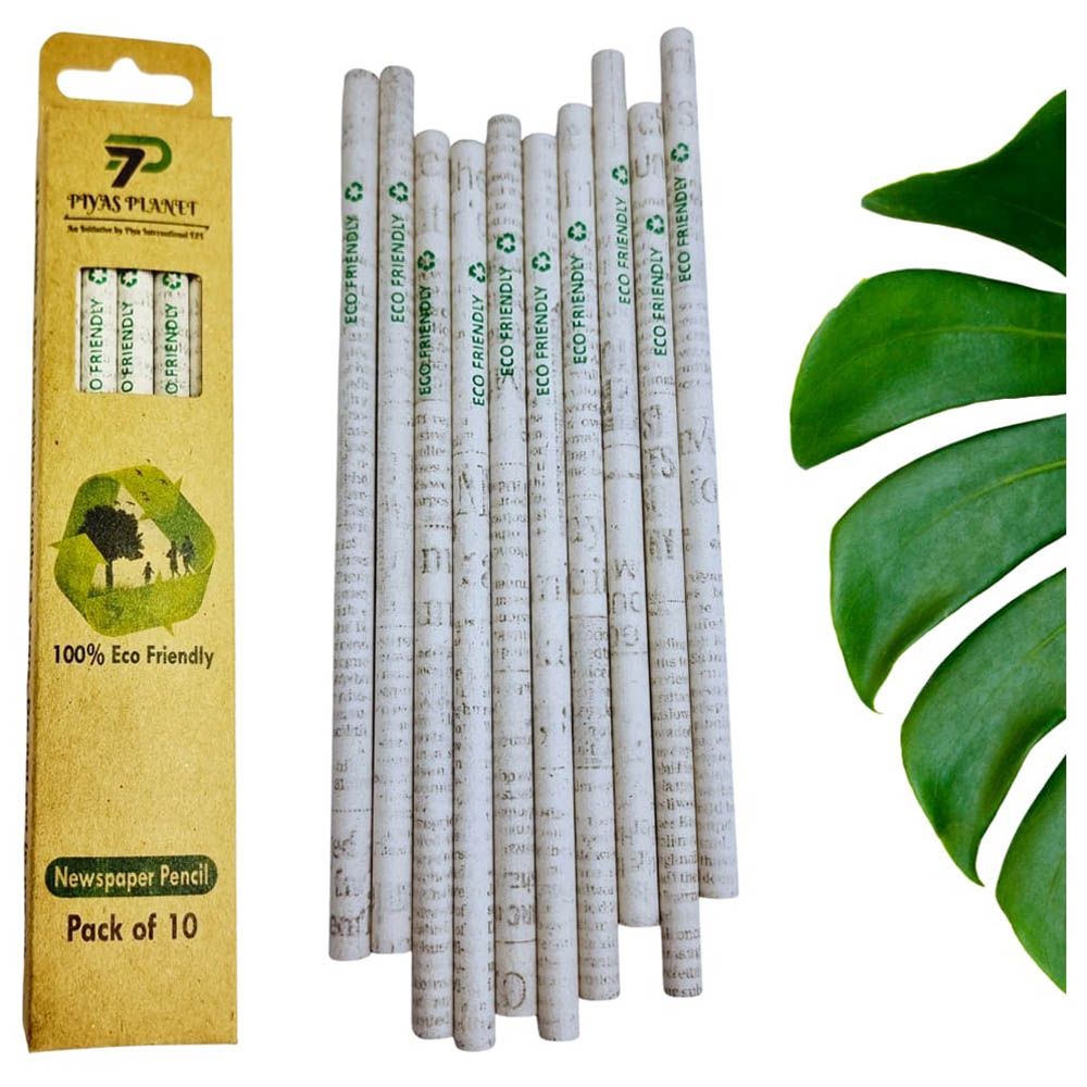 Piyas Planet - Ecofriendly Recycled Newspaper Pencil - 10pcs