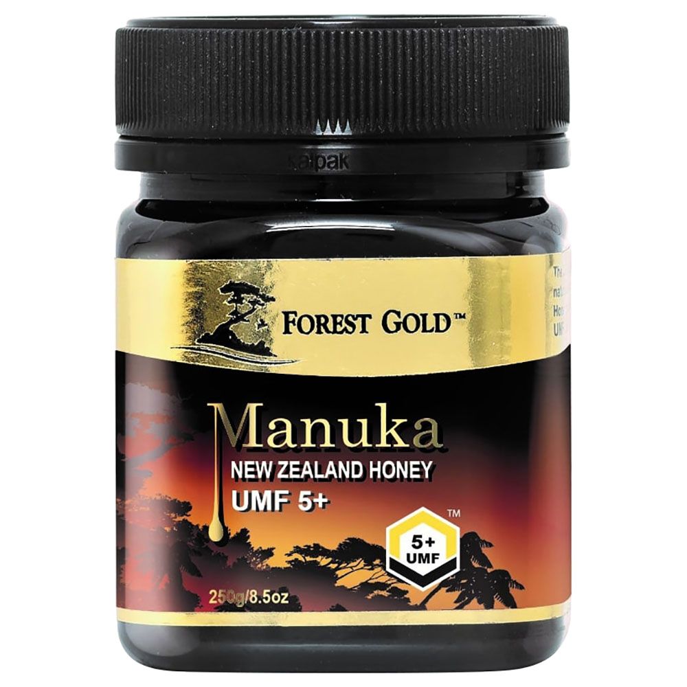 Forest Gold - Manuka UMF 5+ Pure Raw Certified NZ Honey - 250g