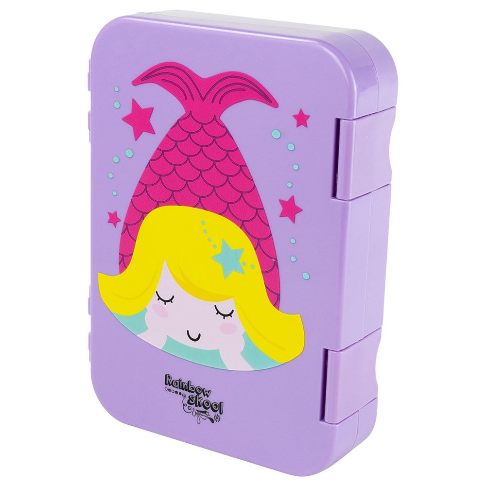 Rainbow Skool - Mermaid Set of 4 - Toddler - Backpack, Stationary Bag, Lunchbox & Tritan Water Bottle