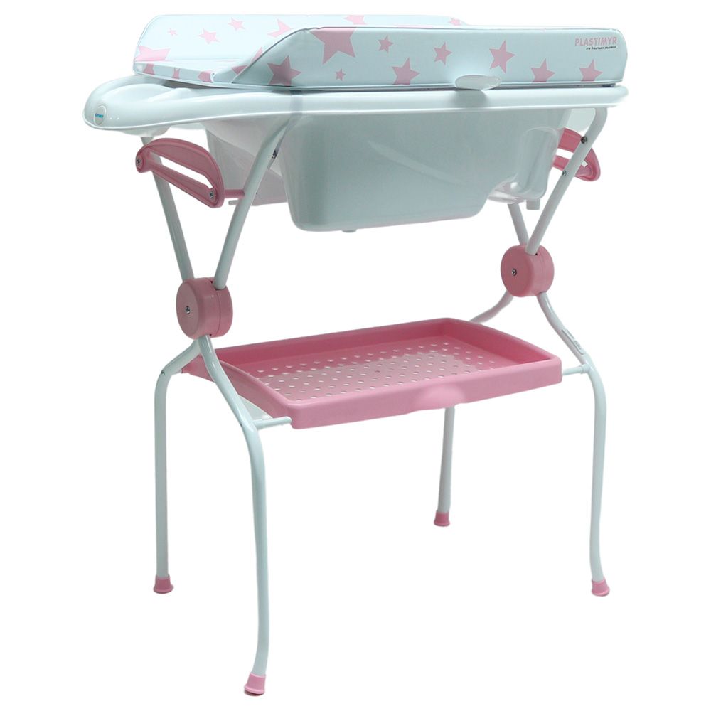 Plastimyr - Anatomic Overbide Babybath - Ona Pink Stars (Exclusive)