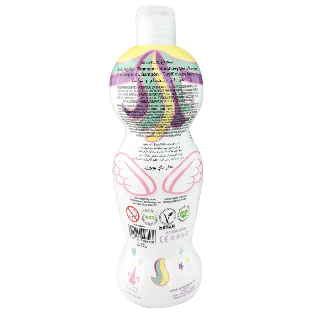 Air-Val - Eau My Unicorn 1D 2-in-1 Shower Gel & Shampoo 400ml