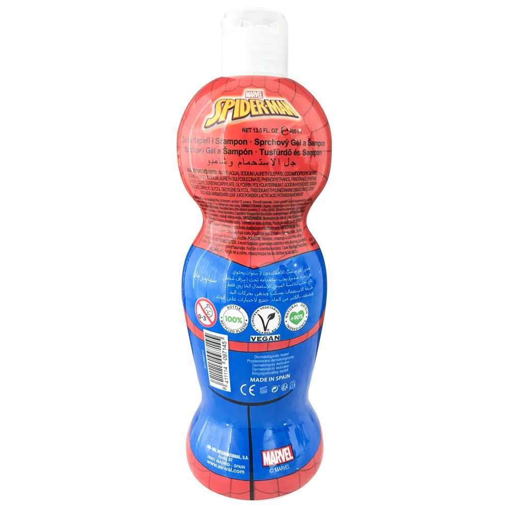 Air-Val - Spiderman Figure 1D 2-in-1 Shower Gel & Shampoo 400ml