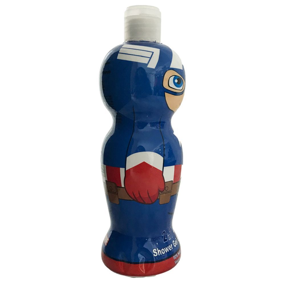 Air-Val - Captain America 1D 2-in-1 Shower Gel & Shampoo 400ml