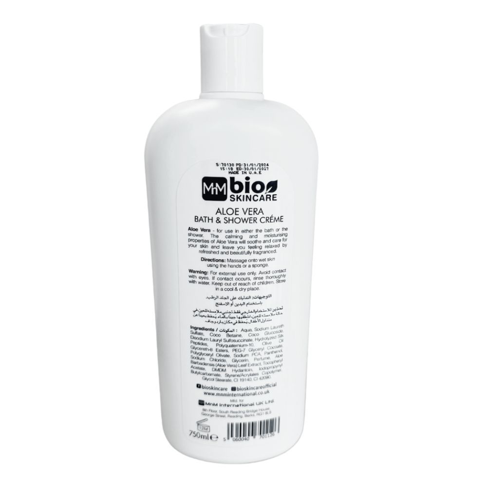 Bio Skincare - Bath & Shower Creme Aloe Vera 750ml