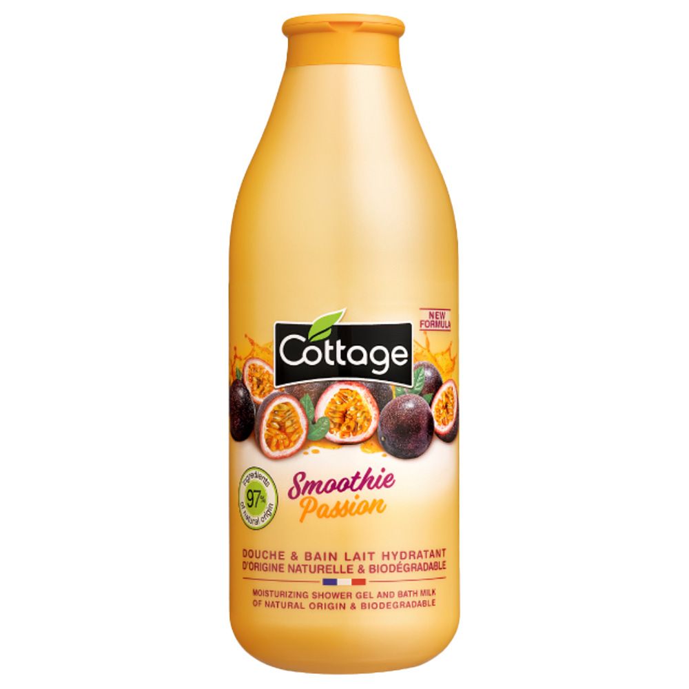 Cottage - Moisturizing Shower Gel & Bath Milk - Smoothie Passion - 750 ml