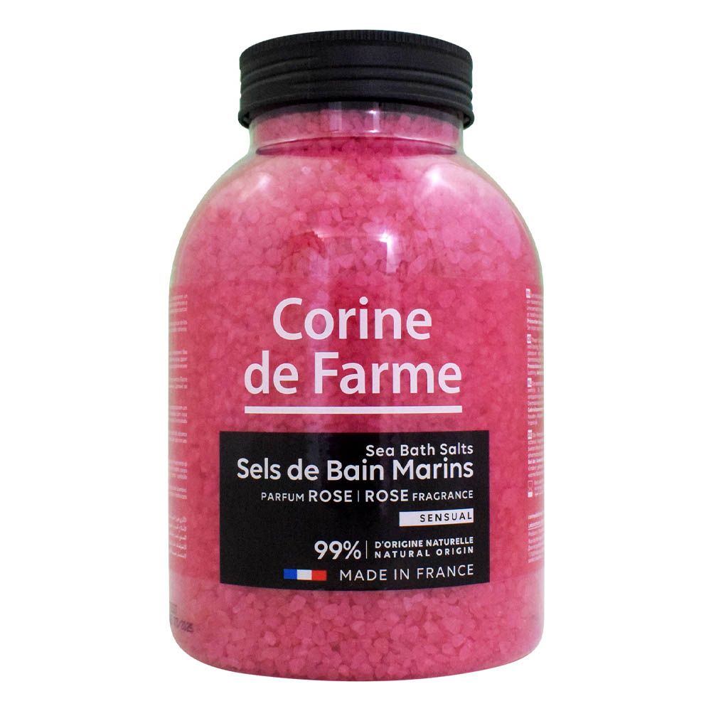 Corine De Farme - Bath Sea Salt Rose 1.3kg