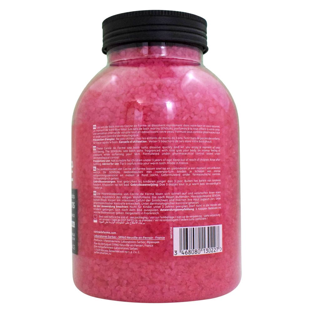 Corine De Farme - Bath Sea Salt Rose 1.3kg