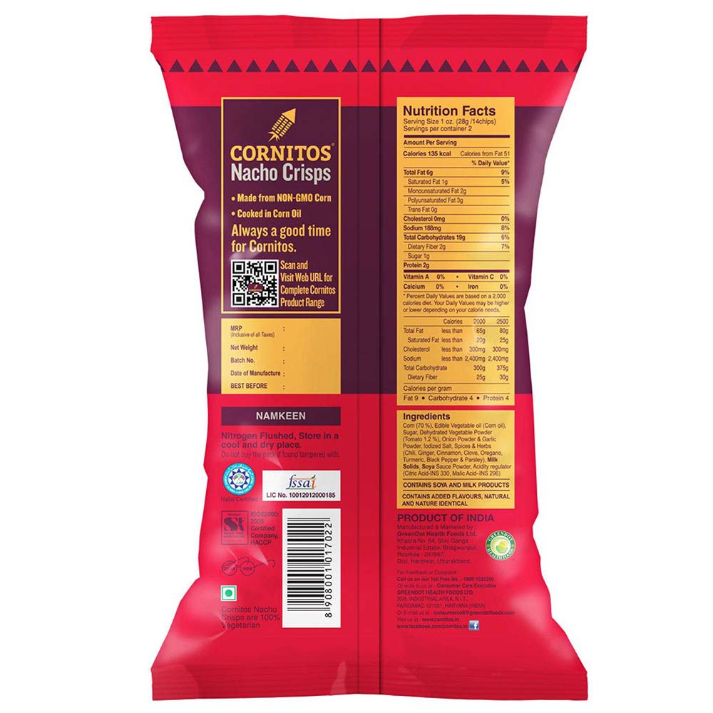 Cornitos - Nacho Crisps Tomato Mexicana 55g