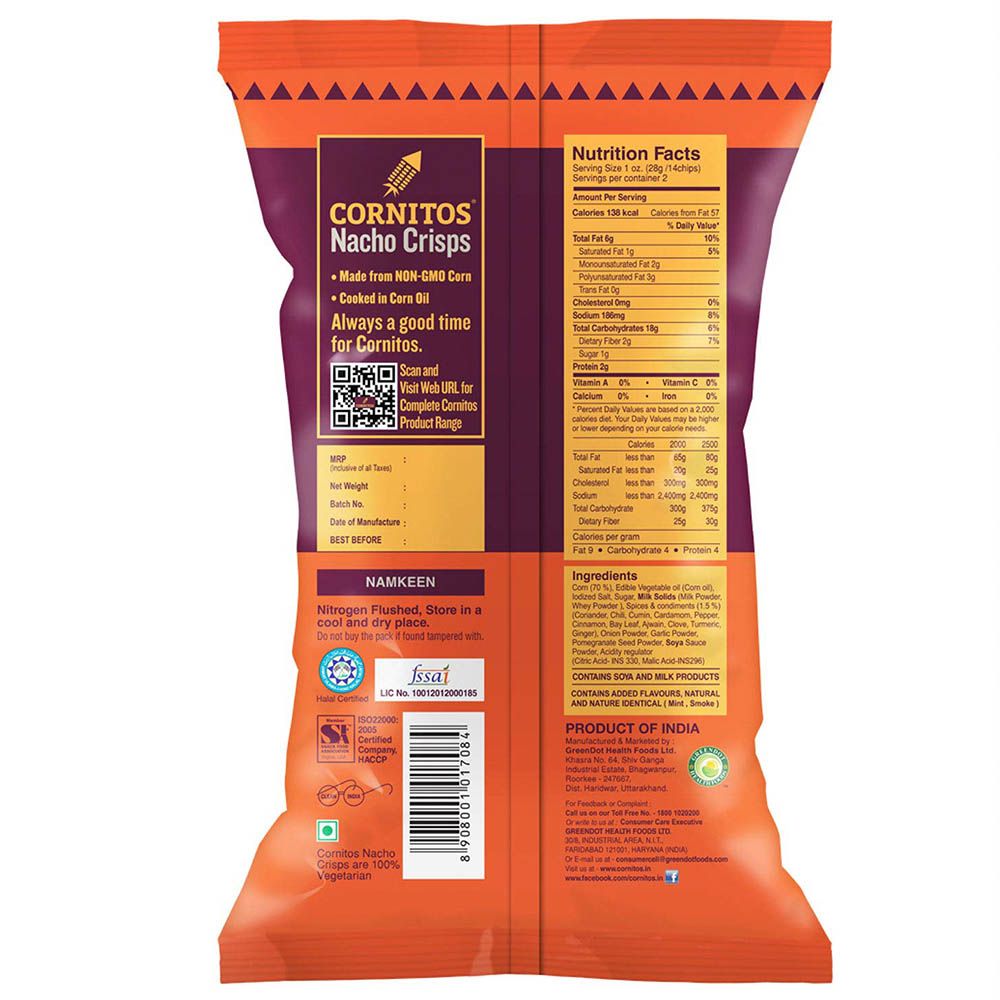 Cornitos - Nacho Crisps Tikka Masala 55g