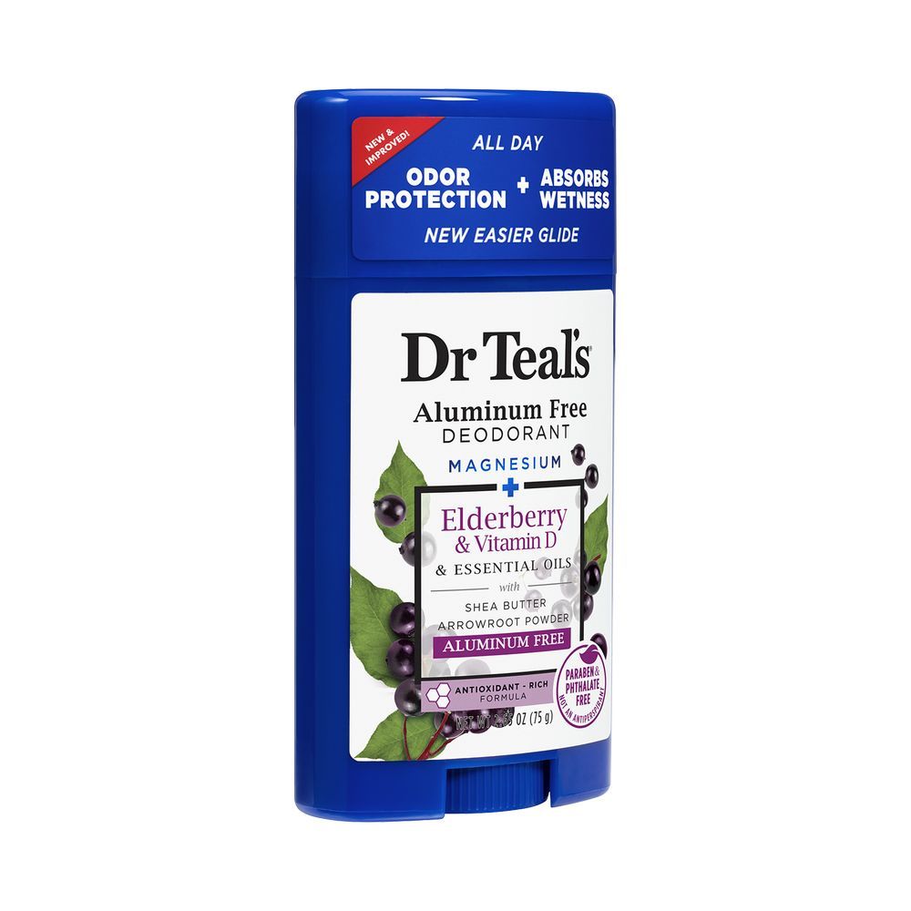 Dr Teal's - Aluminum Free Elderberry & Vitamin D Deodorant 75g