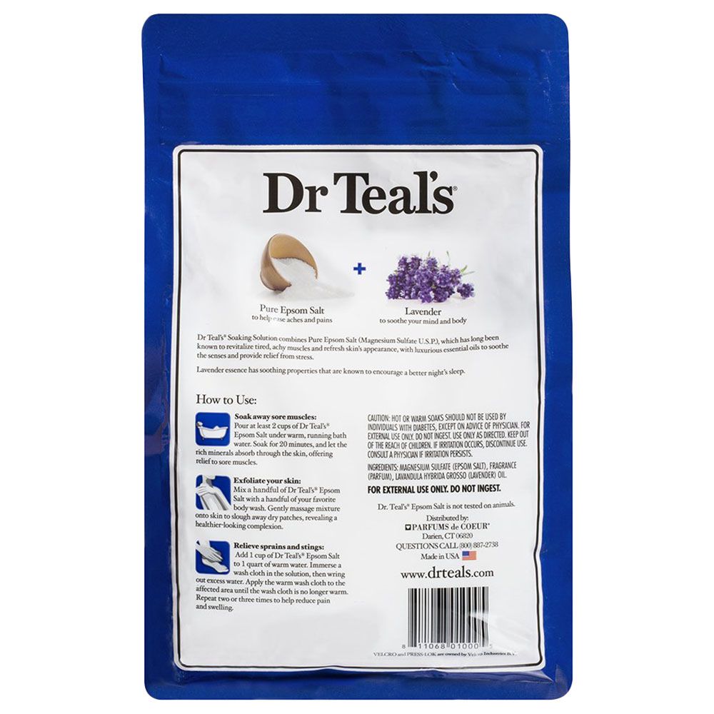 Dr Teal's - Epsom Bath Salt Lavender - Packaging May Vary