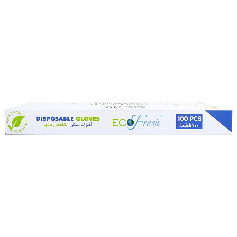 Eco Fresh - Large Disposable Gloves 100pcs - Blue