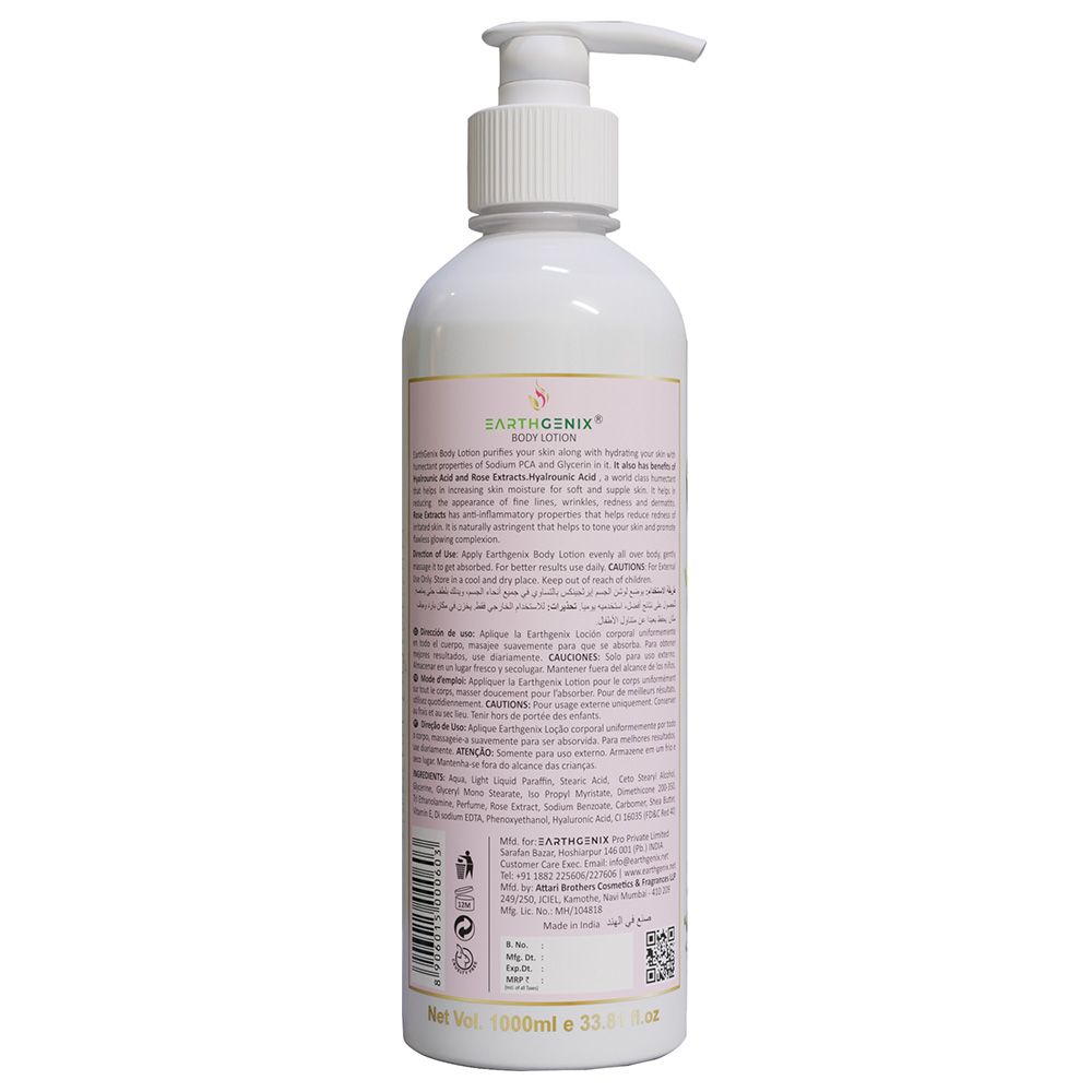 Earthgenix - Wild Rose Body Lotion - 1000ml