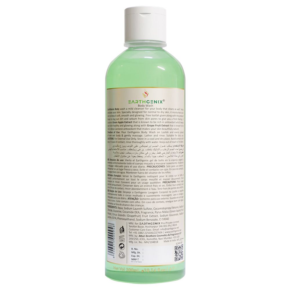 Earthgenix - Green Apple & Grapefruit Bodywash - 300ml - 3pcs