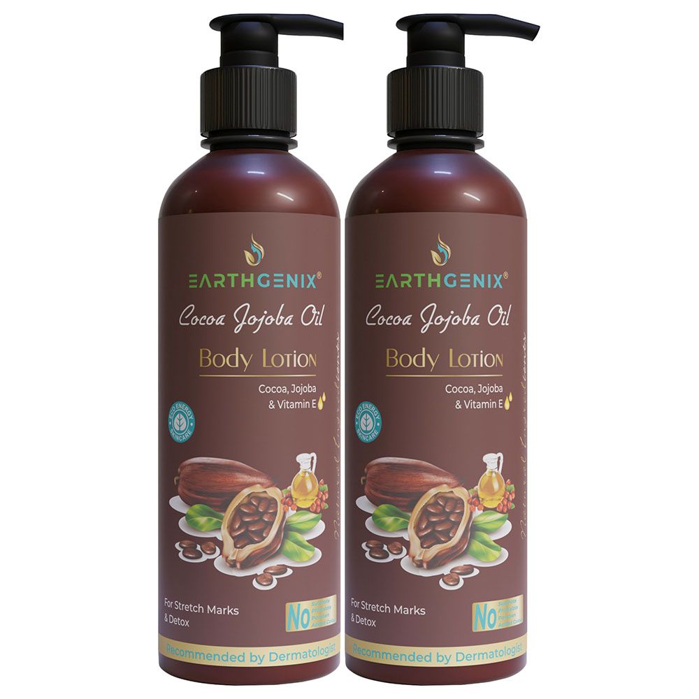 Earthgenix - Cocoa Jojoba Oil Body Lotion- 500ml - 2pcs