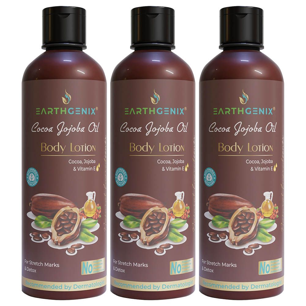 Earthgenix - Cocoa Jojoba Oil Body Lotion - 300ml - 3pcs