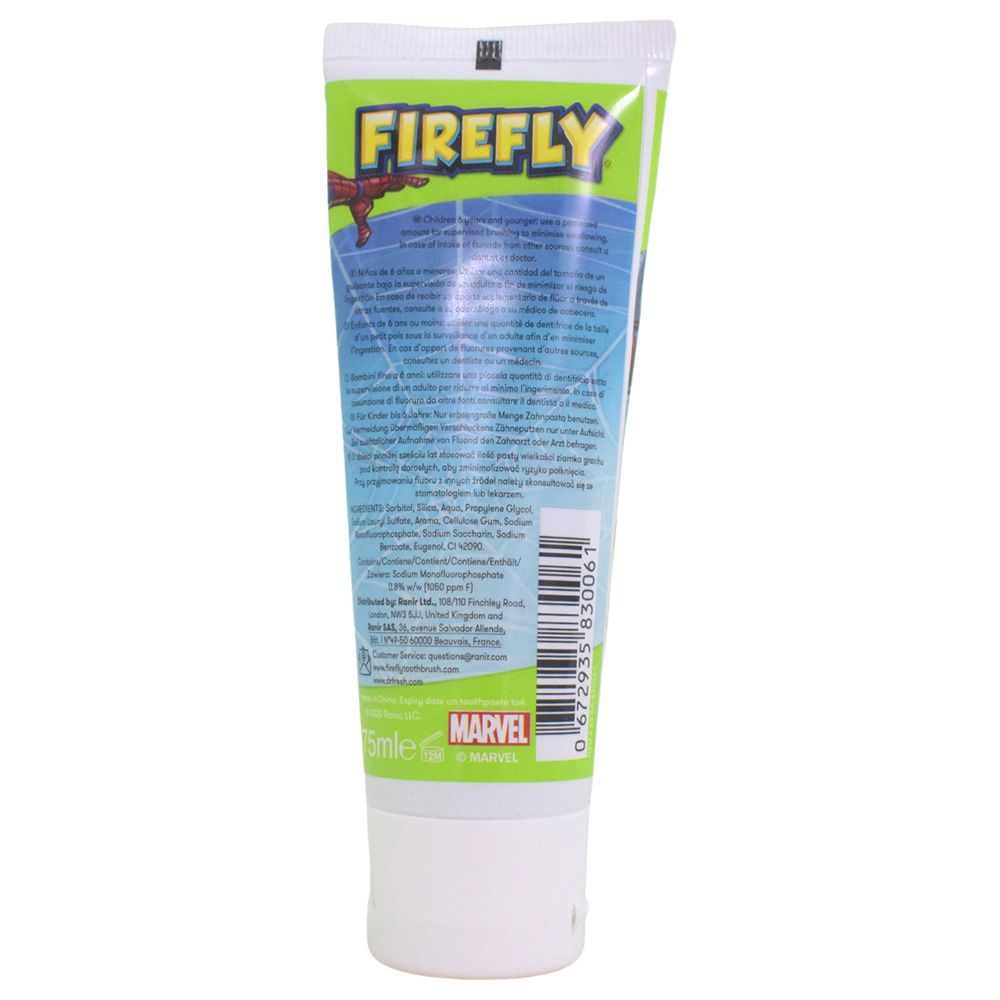 Firefly - Kids Tooth Paste - Spider Man - 75Ml