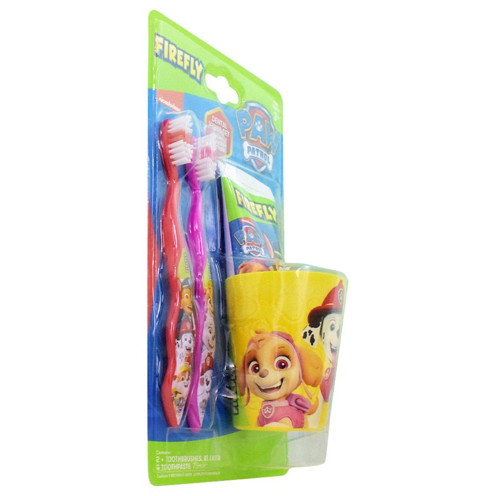 Firefly - Paw Patrol 2 Toothbrushes, Beaker & Toothpaste