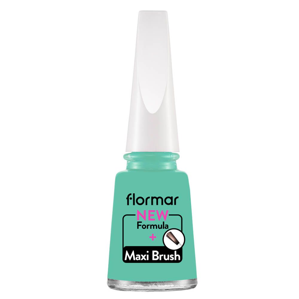 F/M Classic Nail Enamel W/ New Improved Formula & Thicker Brush - 424 Bluish Green