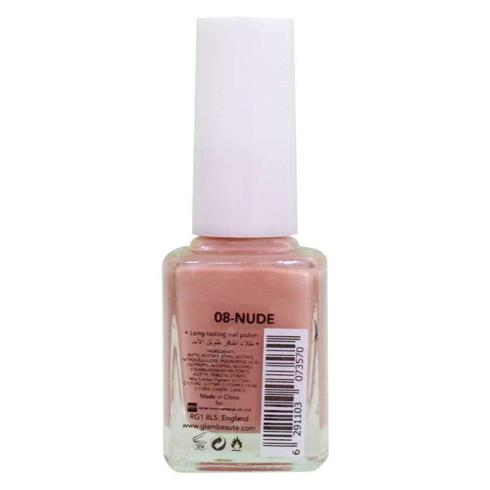 GlamBeaute - Nail Enamel 08 - Nude 13ml