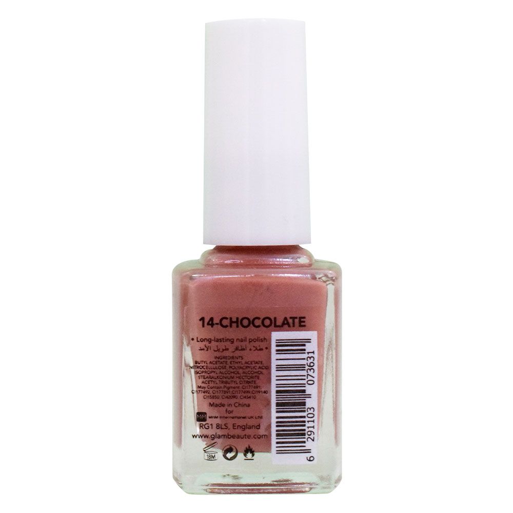 GlamBeaute - Nail Enamel 14 - Chocolate 13ml