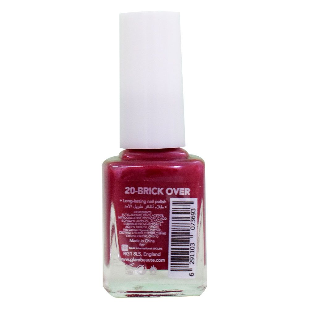 GlamBeaute - Nail Enamel 20 - Brick Over 13ml