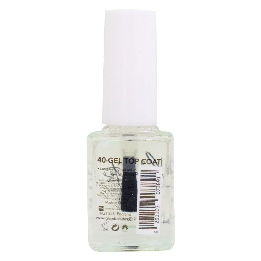 GlamBeaute - Nail Enamel 40 - Gel Top Coat 13ml