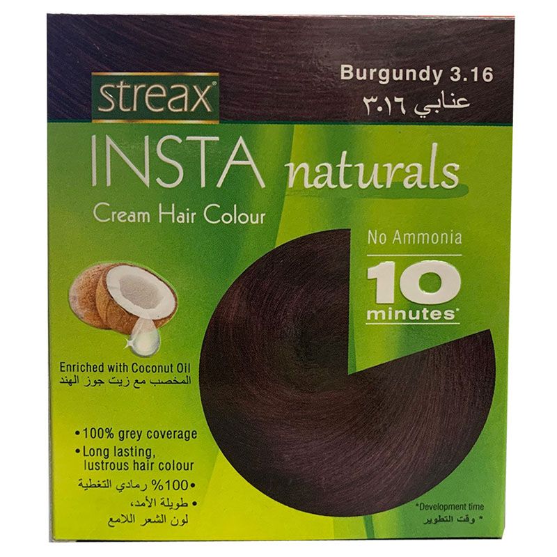 Streax Insta Cream Hair Colour Burgundy 15ml